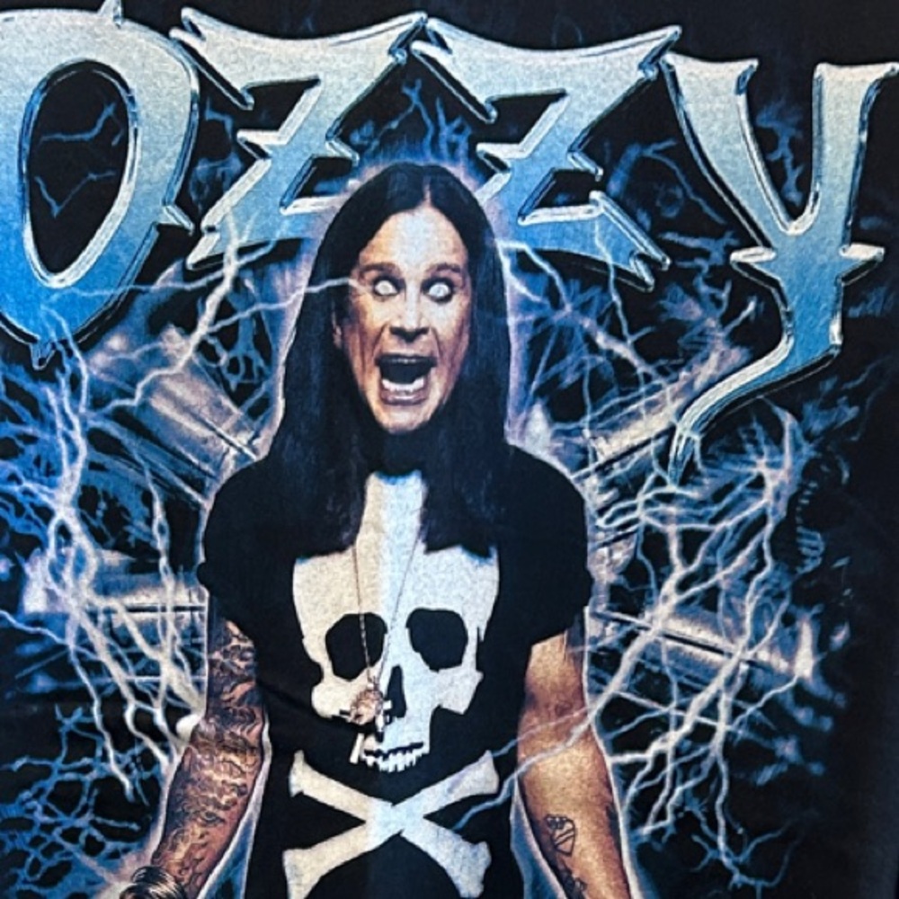 Vintage Authentic 2003 Ozzy Concert Tour Black Graphic T-Shirt NEW! Never Worn!